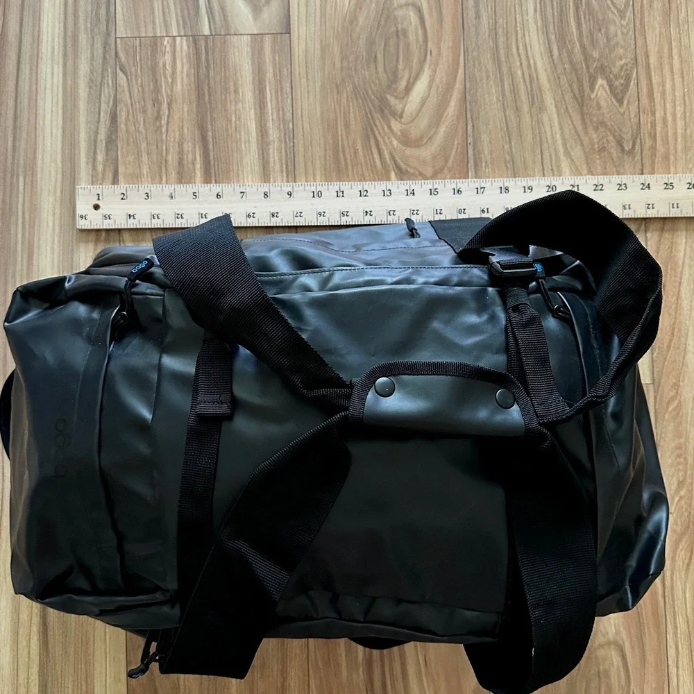 Bago Black Convertible Duffle Backpack Water Resistant Travel Gym Bag 22in